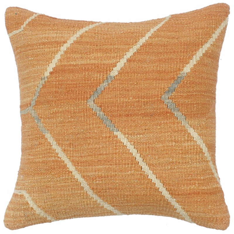 Turkish Bohemian Britton Hand Woven Kilim Pillow