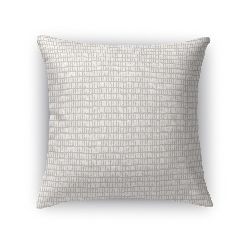 ABSTRACT STROKES HEATHER GRAY Accent Pillow By Kavka Designs