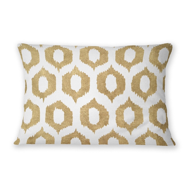 SIMPLY ELEGANT IKAT Lumbar Pillow By Nancy Green
