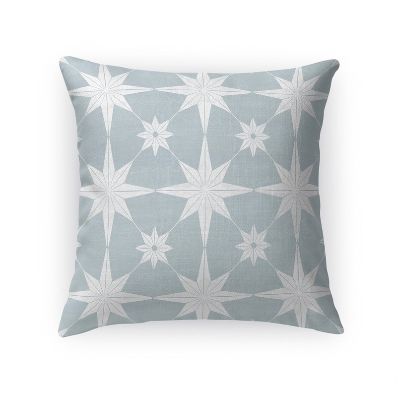 STAR STRUCK BLUE Linen Throw Pillow By Kavka Designs