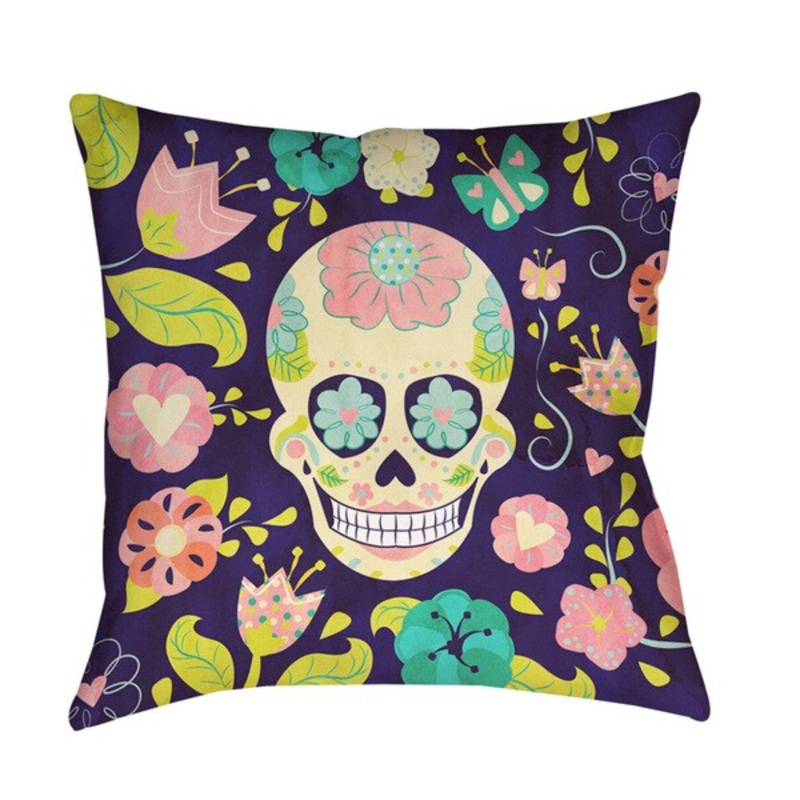 Sugar Skull Indoor/ Outdoor Pillow