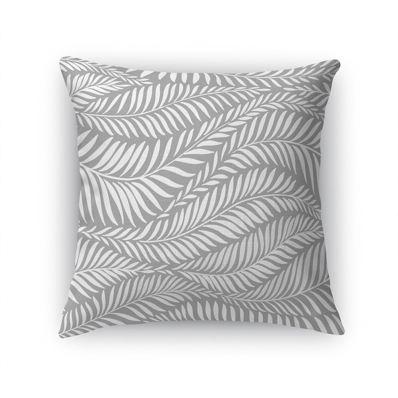 WAVING FERN GREY Accent Pillow by Kavka Designs