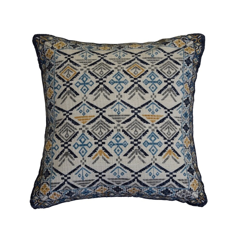 AM Home Multi Fusion Boho Pillow, Poly Fill Insert, 20" x 20"