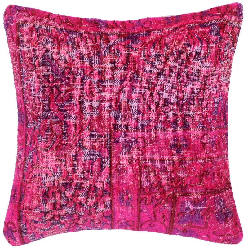 Vintage Distressed Temika Handmade Pillow -19 in. x 20 in.