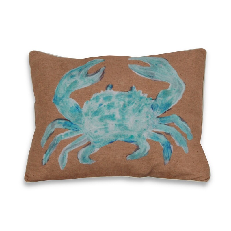 Water Color Crab 16 x 20-inch Decorative Throw Pillow