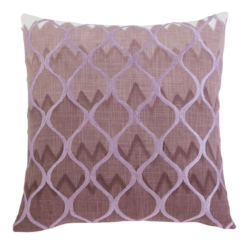 Signature Design by Ashley Stitched Purple 22-inch Pillow Cover