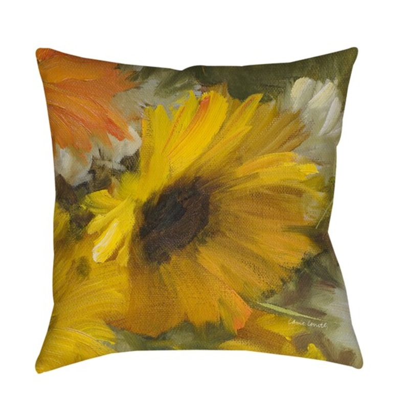 Sunflowers Square II Indoor/ Outdoor Pillow