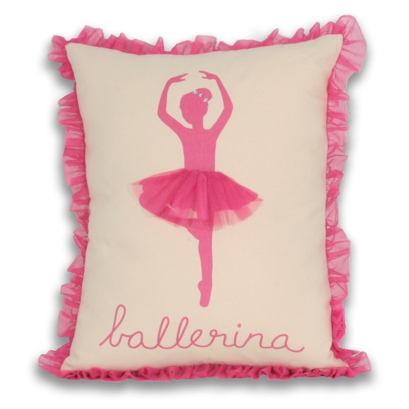 Thro Ballerina Silhouette 14x18 Decorative Throw Pillow