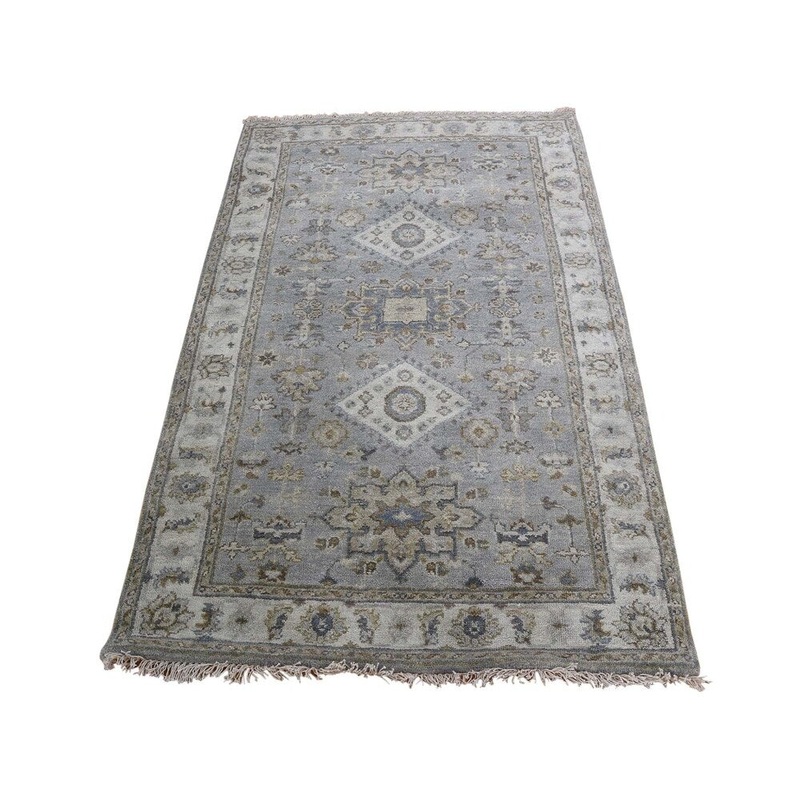 Shahbanu Rugs Karajeh Design Pure Wool Hand-Knotted Oriental Rug (3'1" x 4'10") - 3'1" x 4'10"