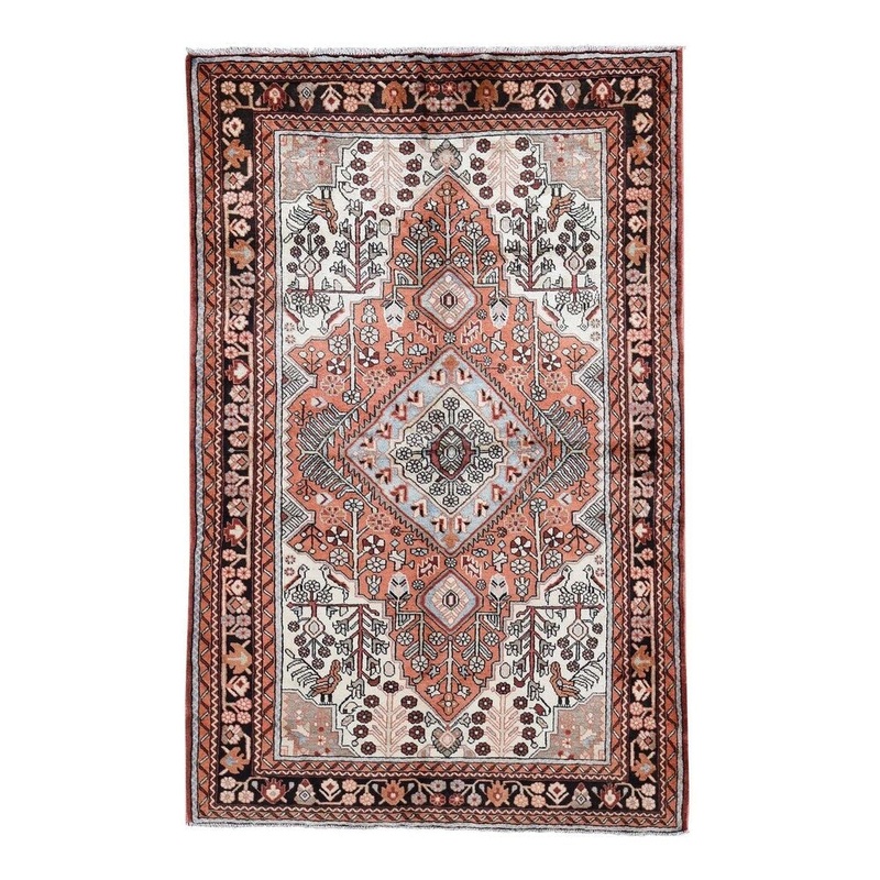 Shahbanu Rugs New Persian Nahavand Pure Wool Hand-Knotted Oriental Rug (5'0" x 7'9") - 5'0" x 7'9"