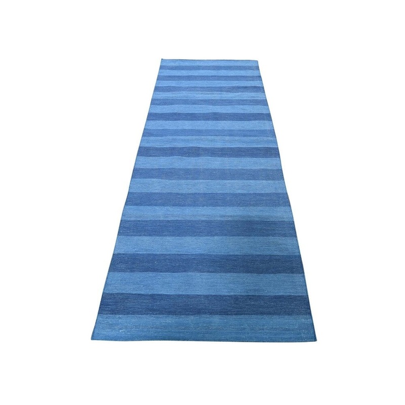 Shahbanu Rugs Pure Cotton Reversible Durie Kilim Runner Flat Weave Hand Woven Rug (2'6" x 8'0") - 2'6" x 8'0"