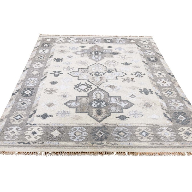 Shahbanu Rugs Reversible Flat Weave Anatolian Kilim Hand Woven Oriental Rug (5'3" x 6'9") - 5'3" x 6'9"