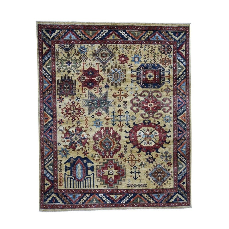 Shahbanu Rugs Afghan Ersari with Guls Motifs Hand-Knotted Oriental Rug (8'3" x 10'0") - 8'3" x 10'0"