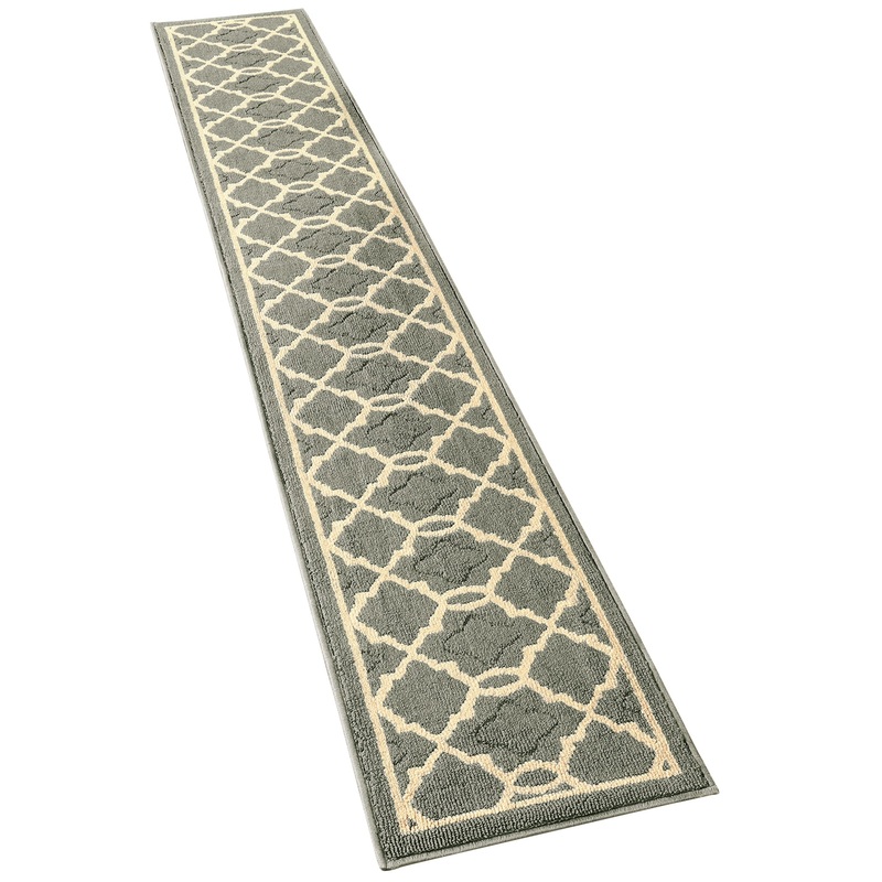 Classic Berber Style Skid-Resistant Backing Runner Rug