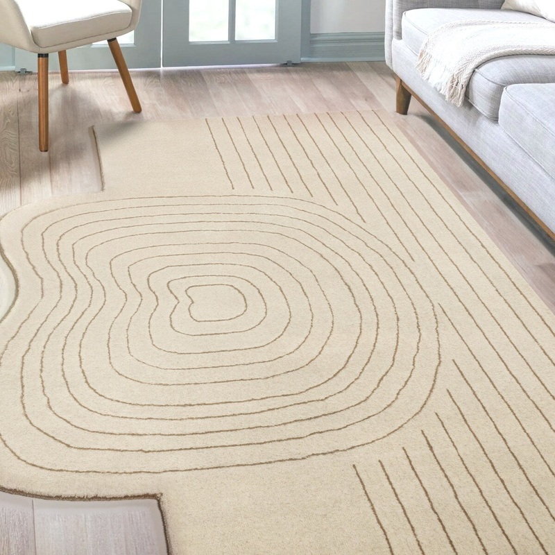 JONATHAN Y Bean Bohemian Abstract Striped Handwoven Wool Area Rug