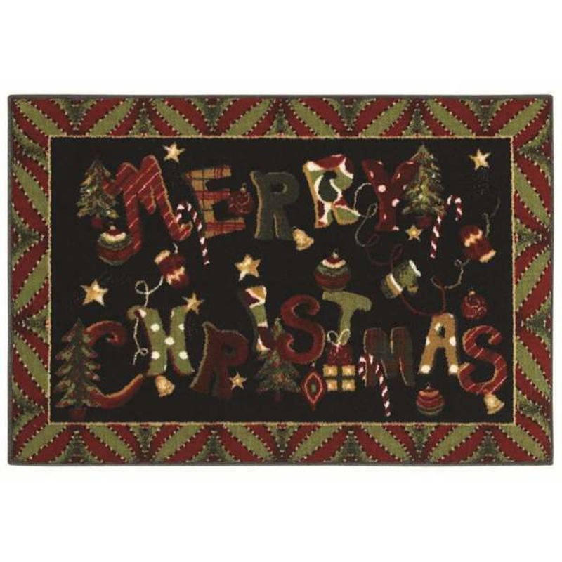 Merry Jumble Holiday Accent Rug - Multi-color