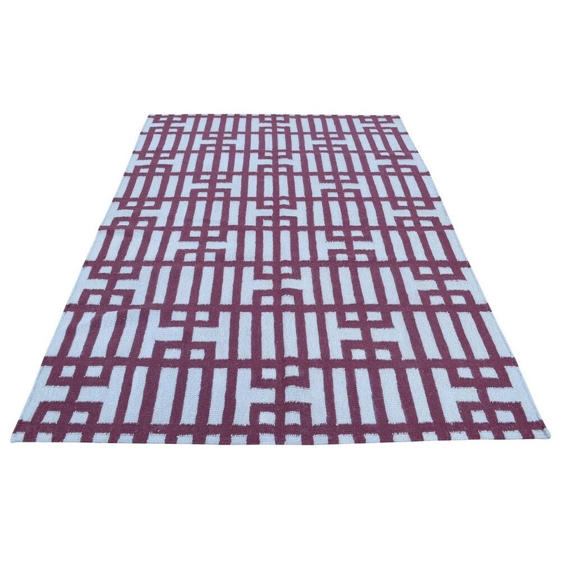 Shahbanu Rugs Geometric Design Durie Kilim Hand Woven Flat Weave Oriental Rug (4'1" x 6'3") - 4'1" x 6'3"