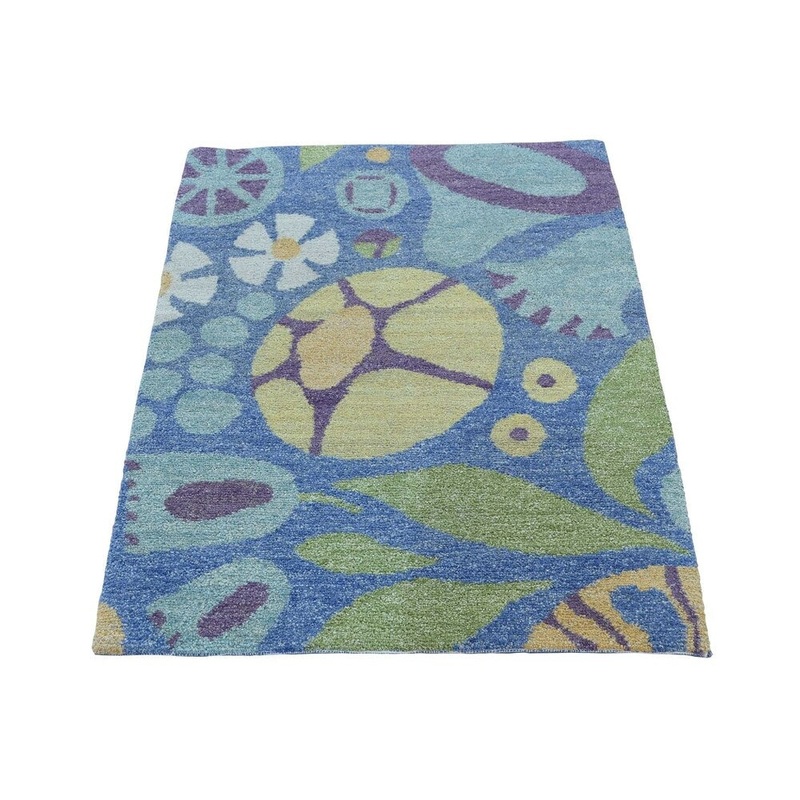 Shahbanu Rugs Natural Dyes Pure Wool Modern Hand-Knotted Oriental Rug (2'0" x 3'0") - 2'0" x 3'0"