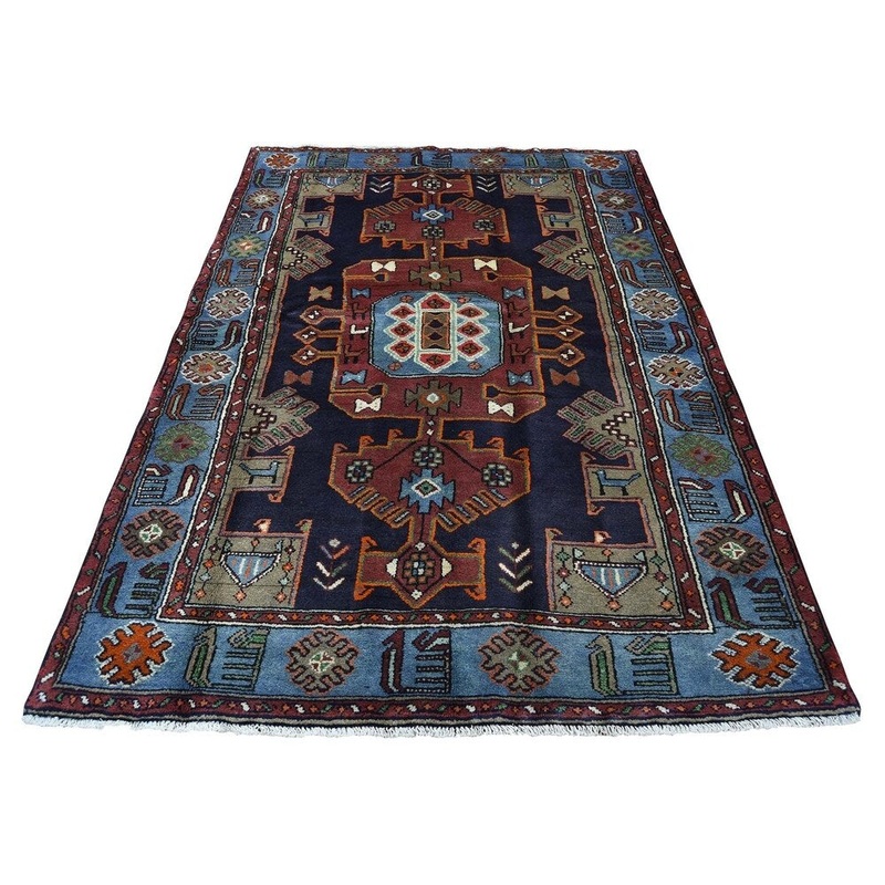 Shahbanu Rugs New Persian Malayer Pure Wool Hand-Knotted Oriental Rug (4'4" x 6'1") - 4'4" x 6'1"