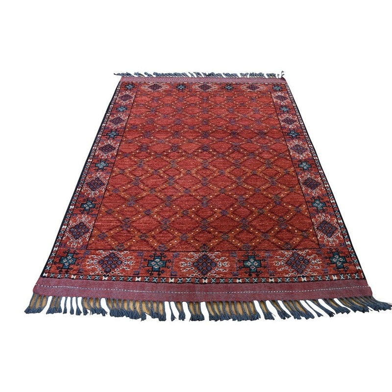 Shahbanu Rugs Afghan Ersari Pure Wool Hand-Knotted Oriental Rug (4'0" x 6'0") - 4'0" x 6'0"