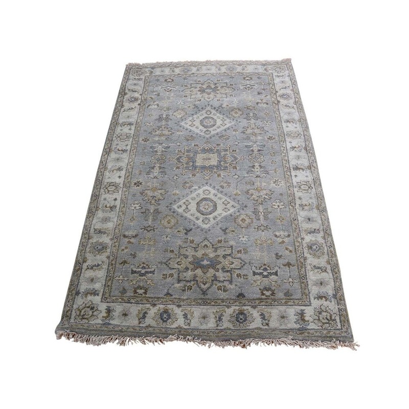 Shahbanu Rugs Karajeh Design Pure Wool Hand-Knotted Oriental Rug (3'2" x 5'0") - 3'2" x 5'0"