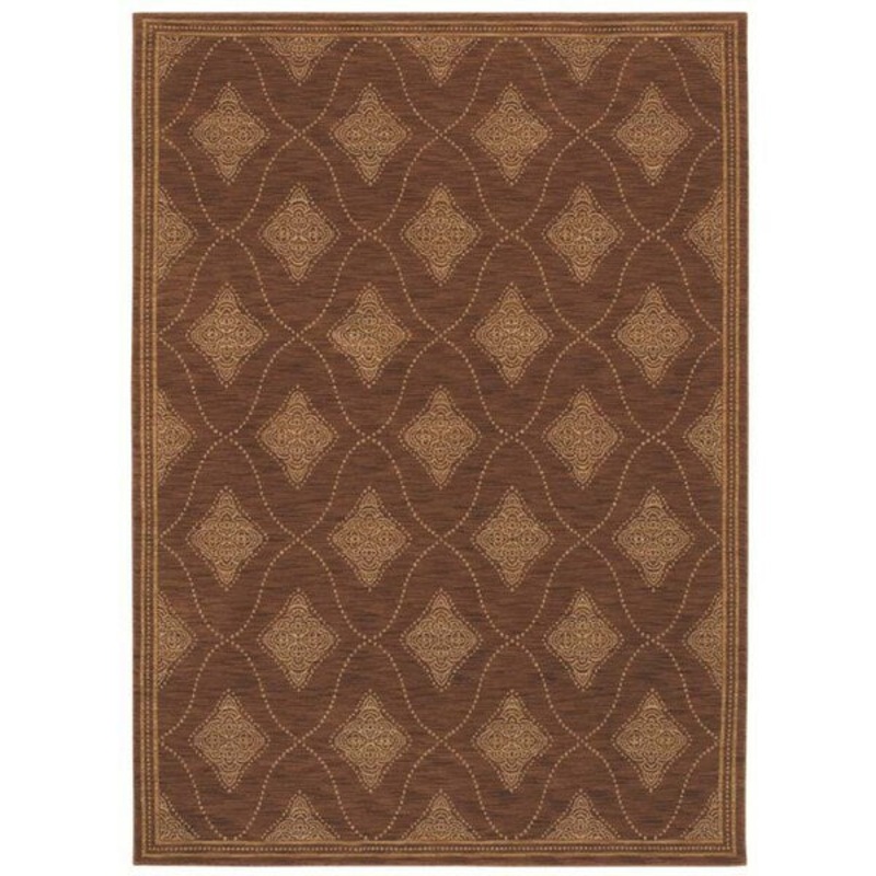 Tommy Bahama Cipollini Trellis Dark Brown Rug
