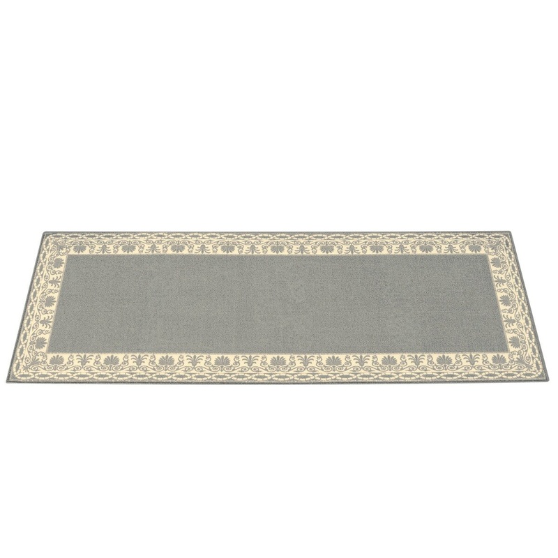 Traditional Skid-Resistant Border Design Rug