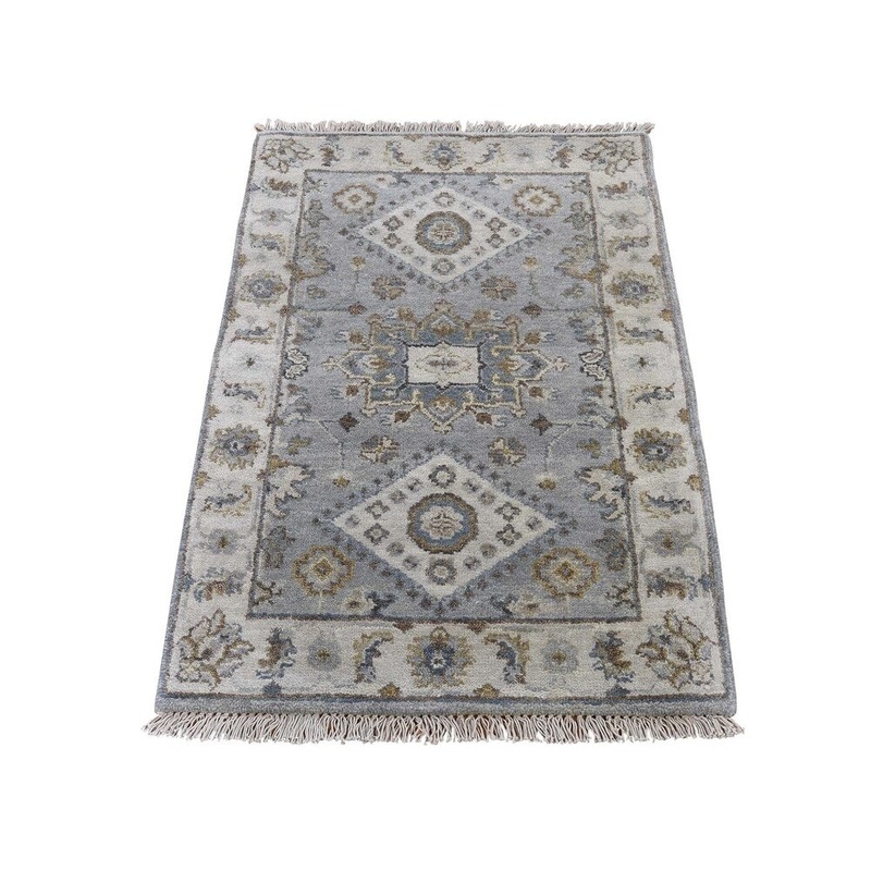 Shahbanu Rugs Karajeh Design Pure Wool Hand-Knotted Runner Oriental Rug (2'0" x 3'0") - 2'0" x 3'0"