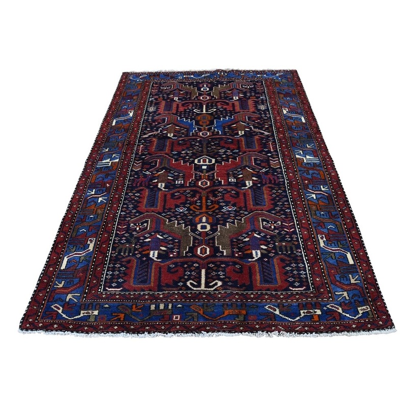 Shahbanu Rugs New Persian Malayer Pure Wool Hand-Knotted Oriental Rug (4'3" x 6'7") - 4'3" x 6'7"