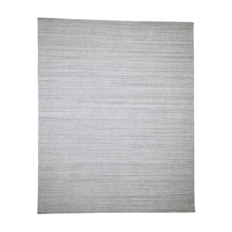 Shahbanu Rugs Pure Wool Grass Design Hand-Loomed Oriental Rug (8'0" x 9'10") - 8'0" x 9'10"