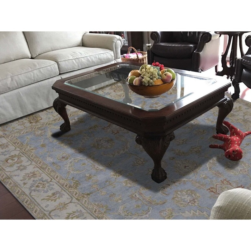 Shahbanu Rugs 100 Percent Wool Oushak Hand Knotted Oriental Rug (8'1" x 10'0") - 8'1" x 10'0"